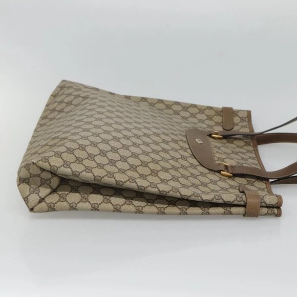 GUCCI GG Supreme Tote Bag PVC Beige Gold 39 02 061 Auth ep9449 - Picture 6 of 16